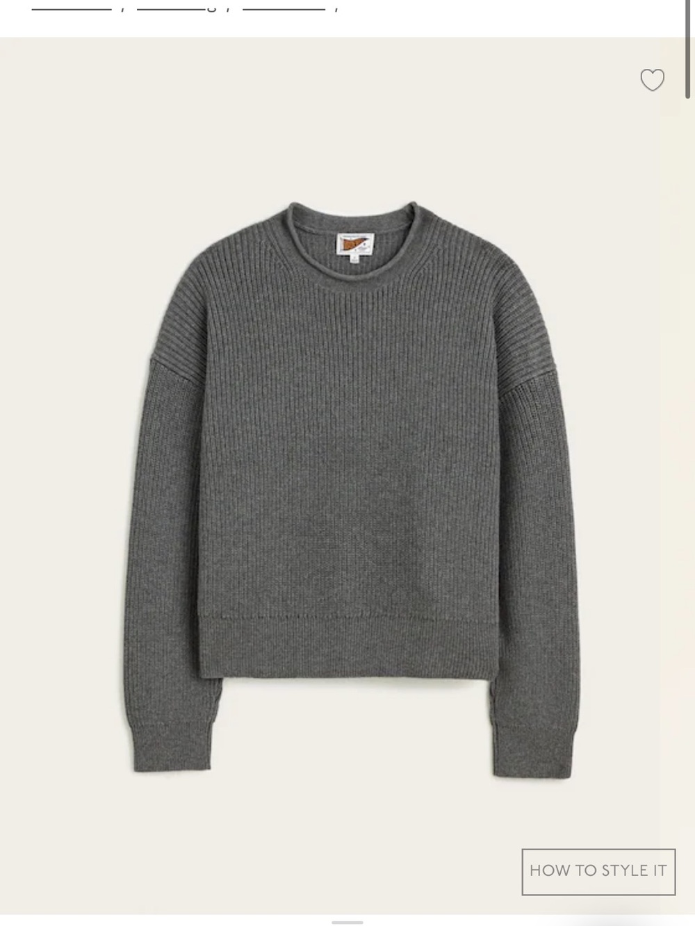 Madewell The Arden Crewneck Sweater in 100% Cotton small
